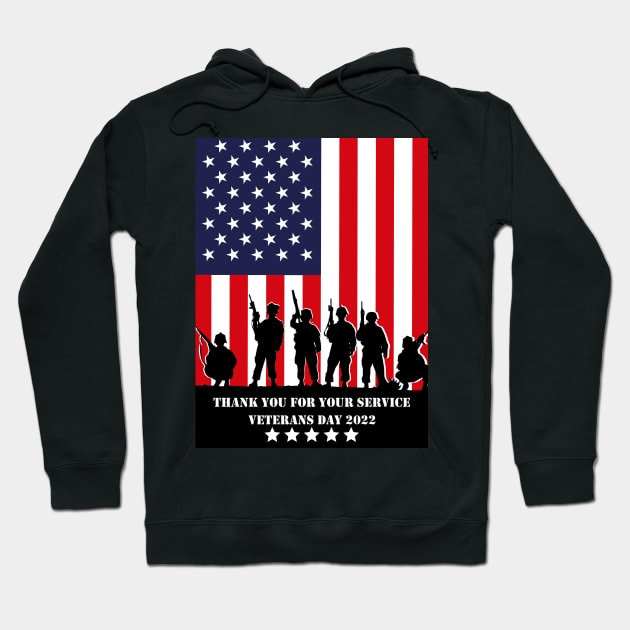 VETERANS DAY 2022 Hoodie by Aleksander37